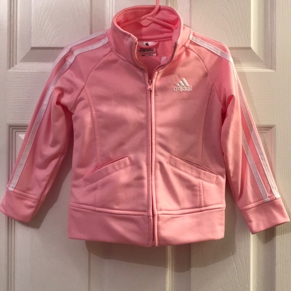 pink and white adidas outfit